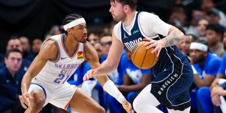 dallas mavericks vs okc thunder match player stats